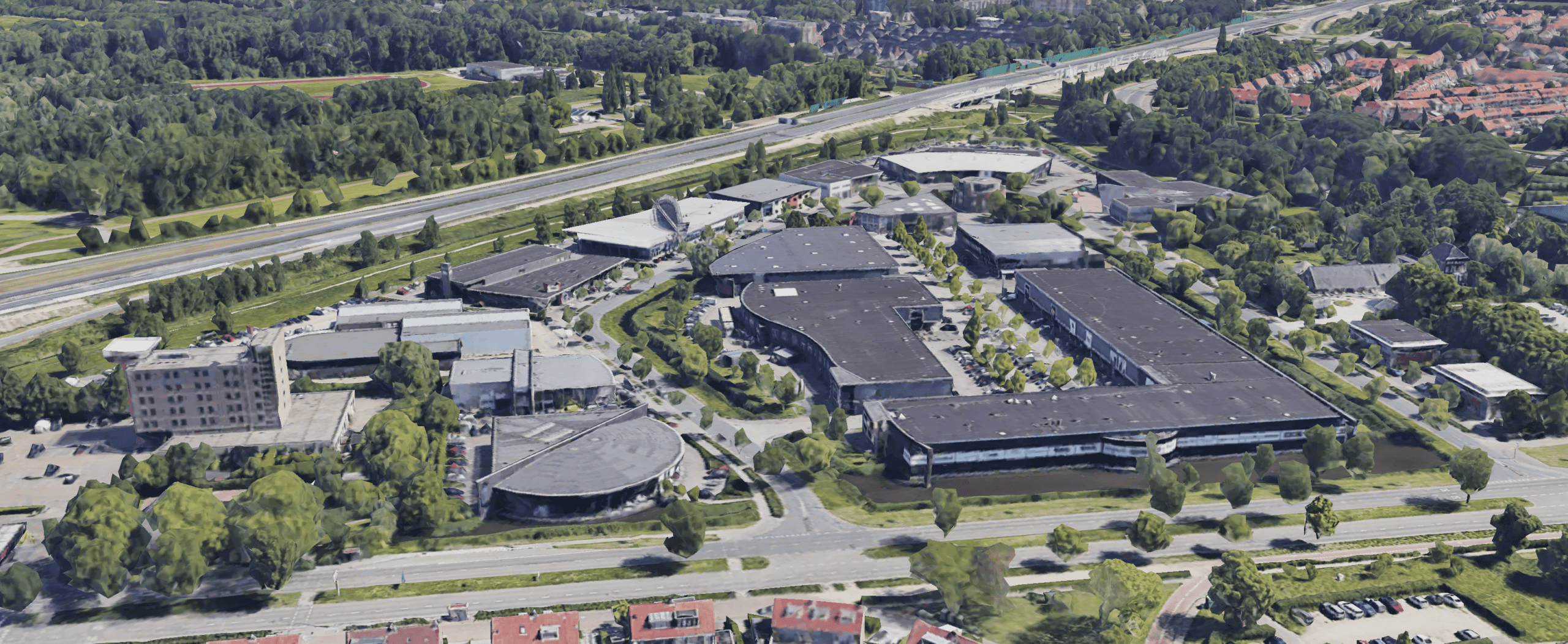 Luchtfoto van Boulevard Vlaardingen